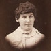 Vintage Cabinet Card Photo Curly Haired Woman With Lace Collar Orillia Ontario
