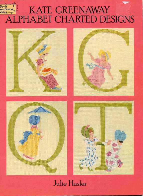 Download Vintage 1986 Kate Greenaway Alphabet Charted Designs Book26