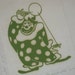 RESERVED Vintage Circus Textile Smiling Clown Pops a Balloon