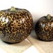 Leopard Animal Print Pumpkin for Thanksgiving Decoupage Medium