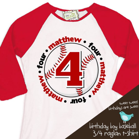 birthday boy t shirt baseball birthday party personalized birthday ...