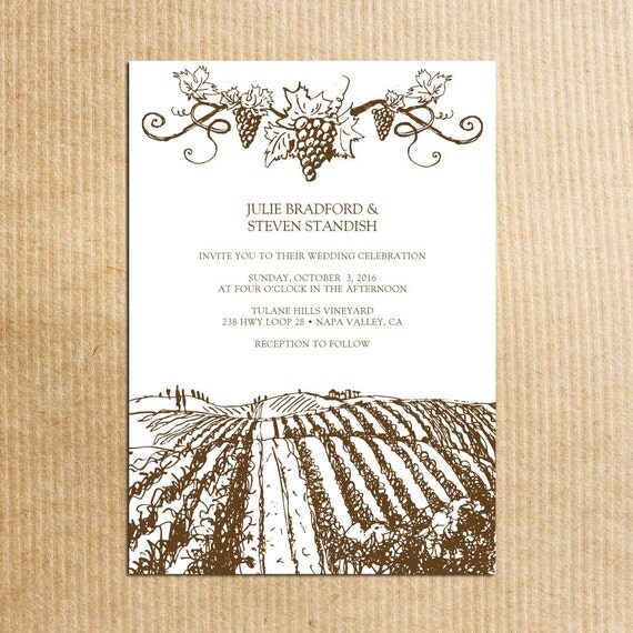 Vineyard Wedding Invitation 10