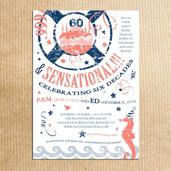 Nautical Anniversary Invitations 9