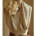 artLAB's Muted Blanc oversized ruffle cowl No.1