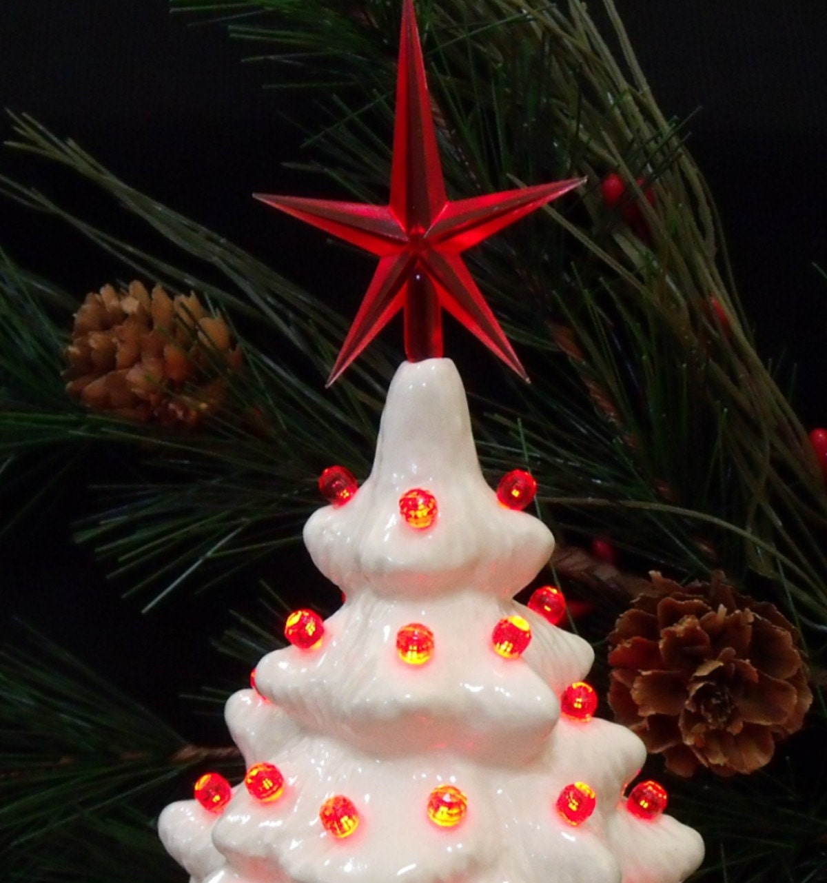 White Ceramic Christmas Tree 