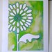 Flower Print, Lime Green, Limezinnia Floral Print - Giclee - 11x14