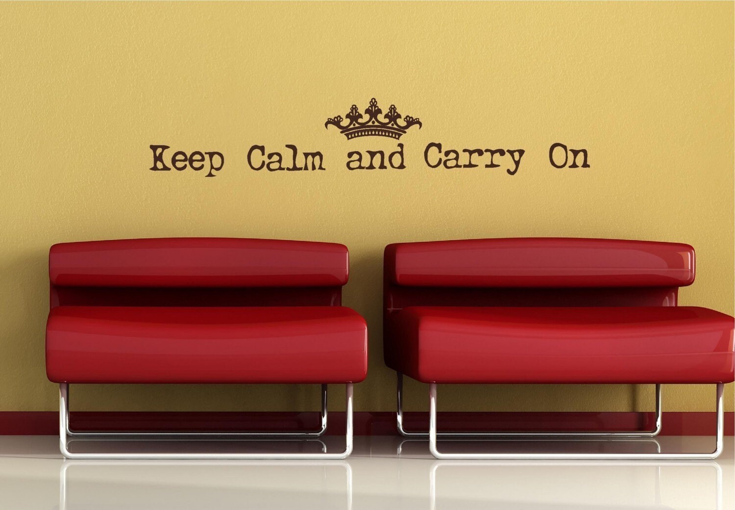 keep calm carry on crown
