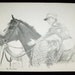 Sam Jurige signed print Lil E. Tee Kentucky Derby Pat Day Vintage Print