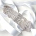 RESERVED Pretty Rhinestone Bridal Belt Sash - Custom Ivory, White, Black Ribbon - Silver and Crystal Wide Wedding Dress Belt