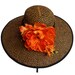 Kentucky Derby Hat, Summer Hat, Sun Hat, Straw Hat for Race Day, Special Occasions, Weddings, Garden and Tea Parties - "DANA POINT DIVA"