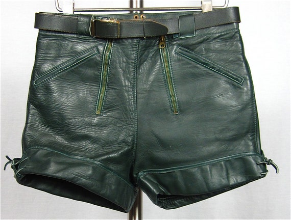 Vintage German Leather Shorts Sz S