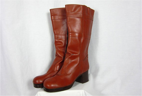 mens platform boots 70s