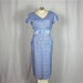 Vintage 50s Belle of the Ball Lavender Lace Dress, Sz M