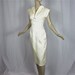 Sweet but Sexy Vintage 1950s 60s White Dress, Sz S