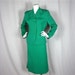 Vintage 50s Emerald Green Wool Tailored Suit, Sz L