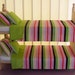 Stackable Wooden Doll Bunk Bed 8pc Reversible Polka Dots and Stripes Bedding