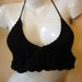 Black Crochet Halter Top x-small