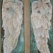 Angel Wings two 8 x 24 canvas On the Wings of Love II collage art Treasury feature