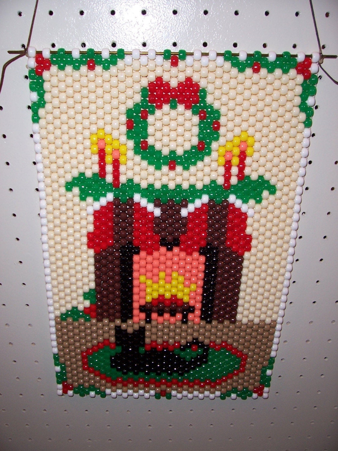 beads 000 10 hama Beaded Fireplace Banner