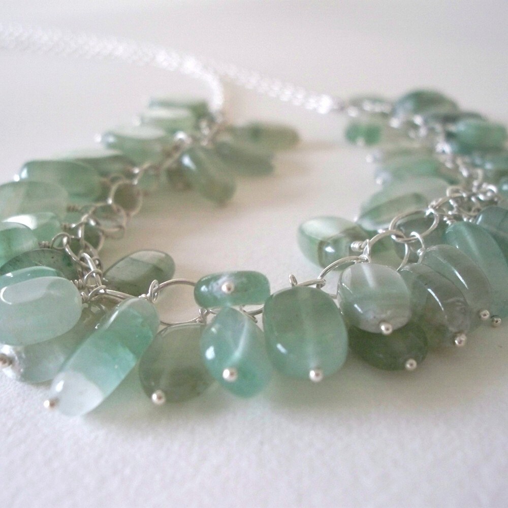 light green gemstone necklace
