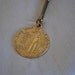 Gold Tone Key Chain First Man on the Moon Vintage