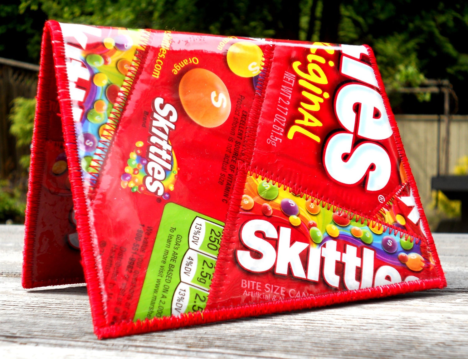 Download Wallet from Recycled Skittles Wrappers