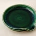 RESERVED Spoon Rest in Forest Green - Dish / Saucer / Candle Plate