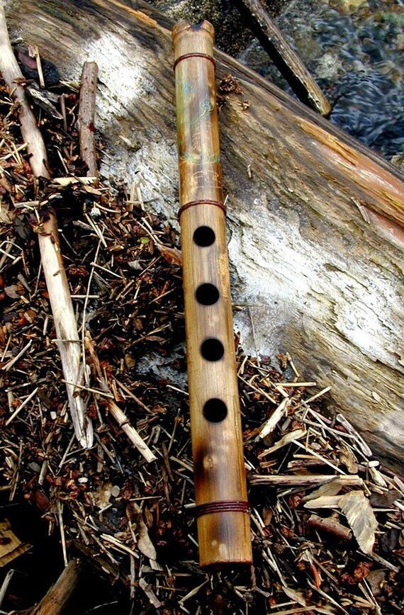 1 foot Shakuhachi built from cured Chinese stone bamboo