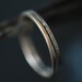 Hand Forged Band Hammered Recycled 14k White Gold