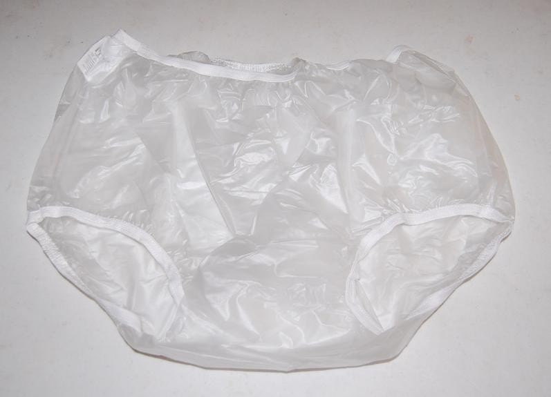 Adult Vinyl Pants Clear Size Medium