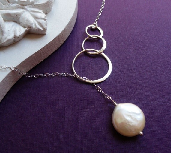 Items similar to Bridesmaid gifts, Past Present Future Necklace ...