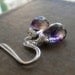 Moss amethyst earrings, wire wrapped amethyst earrings, rutiliated, super seven, sterling silver, lavendar earrings