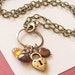 Unlock My Heart Gemstone and Brass Vintage Inspired Necklace FREE SHIPPING WORLDWIDE