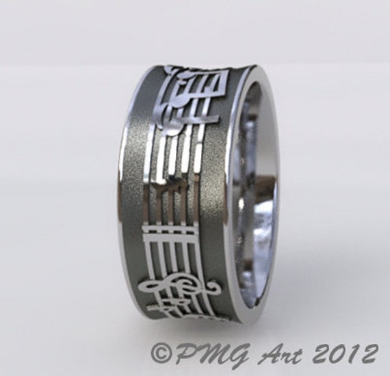 music wedding rings