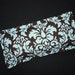 Eye Pillow Heat Pack Corn Bag- Spa Blue and Brown Damask