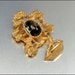 Vintage Foil Glass Gold Brooch Bonsai Tree Brown Stocking Stuffer Vintage Jewelry
