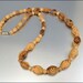Vintage Necklace Carved Wood Bead Graduated Hippie Bohemian Destash Jewelry