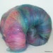 Carded Spinning Batt "Gleam of Jewels" Cashmere, Angelina, Alpaca and more - February Phatfiber