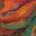 Carded Roving "Neon Lights" Superwash Merino & Cashmere - 4 oz hank