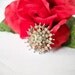 Vintage Brooch Rhinestone Brooch Starburst Costume Jewelry Signed Coro