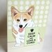 Keep Calm Corgi Greeting Card