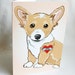 Custom Corgi Tattoo Greeting Card