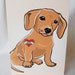 Custom Doxie Tattoo Greeting Card