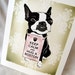 Shabby Chic Keep Calm Boston - Eco-friendly 7x9 Print