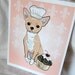 Cupcake Chihuahua - 8x10 Eco-friendly Print
