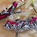 Choose Your Color, Black and White Damask Bridal Keepsake and Toss Garter Set
