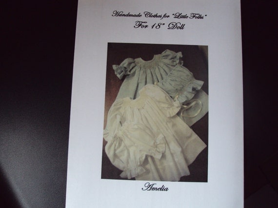 smocked dress girl american for pattern doll Pattern Dress Smocked Doll American for Girl to Inch Preemie or 18