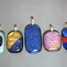 Five Fused Dichroic Glass Focals Pendants