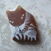 Beach Pottery Cat, RESERVED for anticovalore