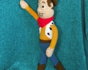 INSTANT DOWNLOAD PDF - Woody - 15 inches amigurumi doll crochet pattern